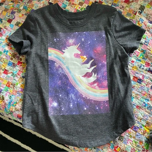 Old Navy size xs(5) unicorn short sleeve tee - Picture 1 of 5